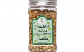 New Tree Munchbox Roasted Mini Makhana, Pudina  Plastic Jar  150 grams